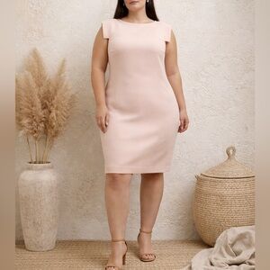 M.M. LaFleur Sarah Career Shift Dress in Posey Pink